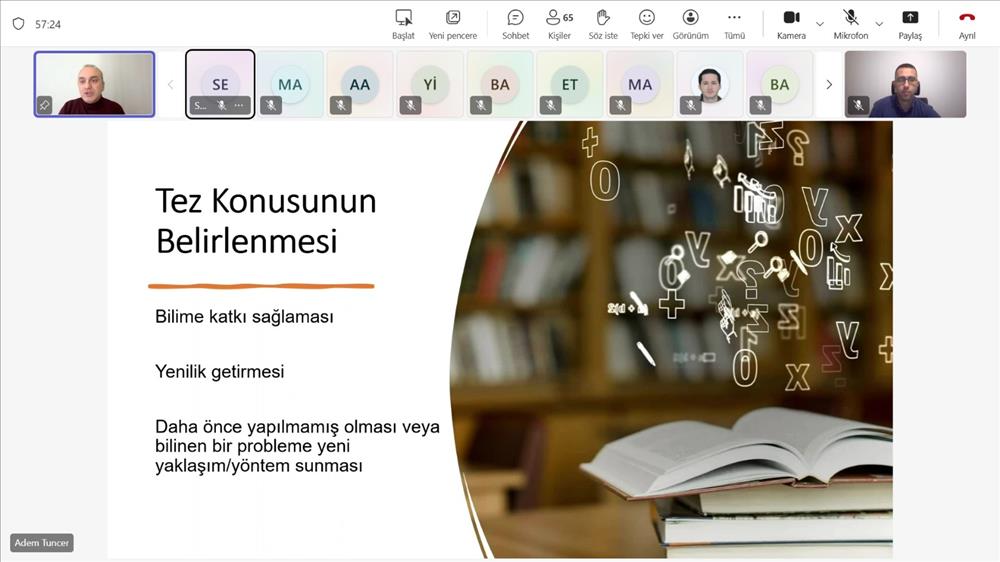 "Etkili ve Nitelikli Tez Yazımı: Dikkat Edilmesi Gerekenler" Semineri Gerçekleştirildi