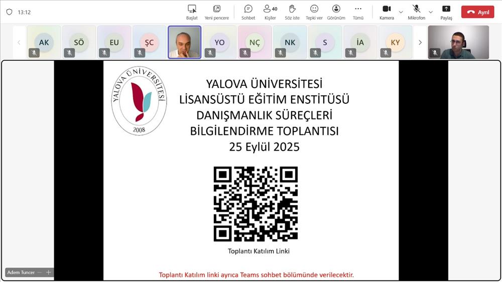Öğretim Üyelerimiz ile Bilgilendirme Toplantısı Gerçekleştirildi