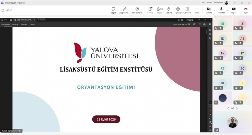 Öğrencilerimiz ile 2026-2027 Güz Yarıyılı Oryantasyon ve Tanışma Toplantısı Gerçekleştirildi