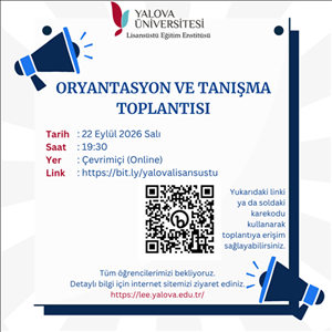 Oryantasyon ve Tanışma Toplantısı