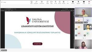 Öğretim Üyelerimiz ile Danışmanlık Süreçleri Bilgilendirme Toplantısı Gerçekleştirildi